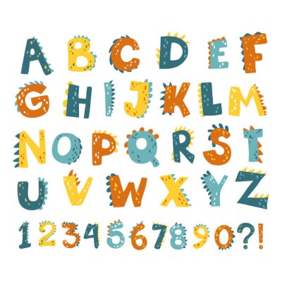 Kleurrijk alfabet voor kinderen