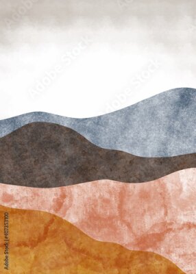Poster kleurrijk boho-zand