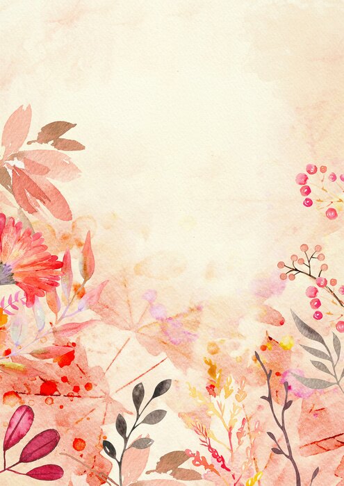 Poster Kleurrijke bladeren in de herfsteditie