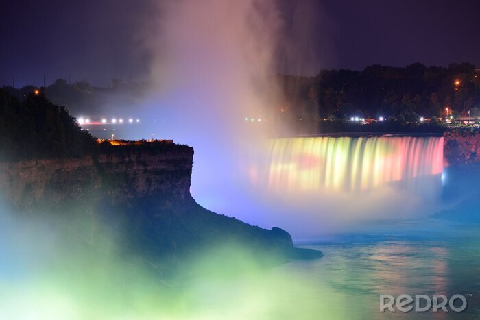 Poster Kleurrijke Niagara Falls