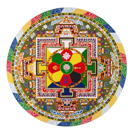 Poster Kleurrijke Tibetaanse mandala
