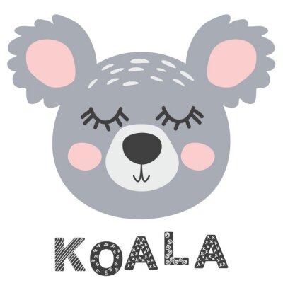Poster Koala Scandinavische stijl