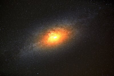 Kosmos en een sterrenstelsel van verbluffende schoonheid