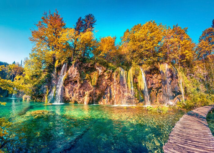 Poster Kroatische watervallen