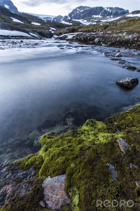 Poster Landschap van het Nationaal Park in Noorwegen