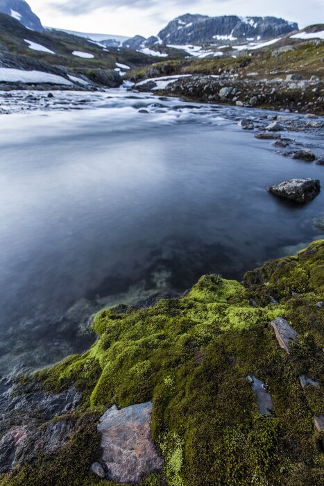 Poster Landschap van het Nationaal Park in Noorwegen