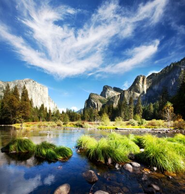 Poster Landschap van Yosemite National Park