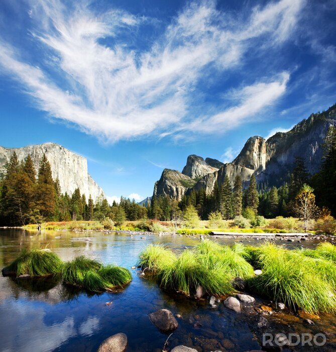 Poster Landschap van Yosemite National Park