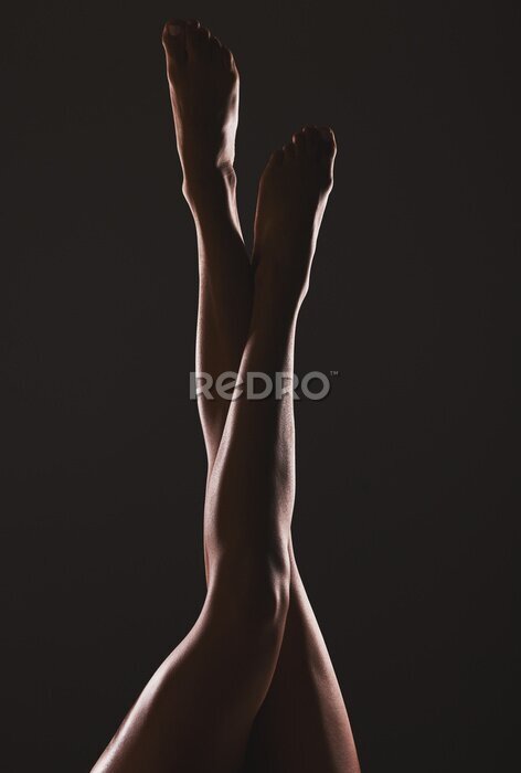 Poster Lange vrouwelijke benen