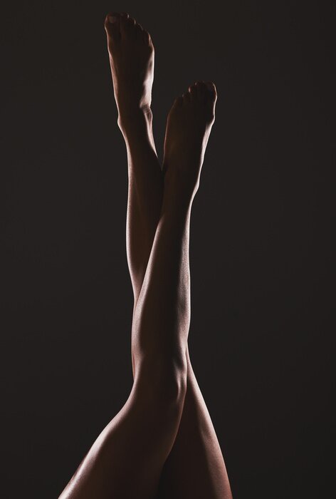 Poster Lange vrouwelijke benen