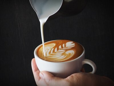 Poster Latte art Koffie Collage