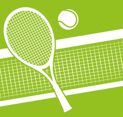 Poster Lawn tennis symbolen