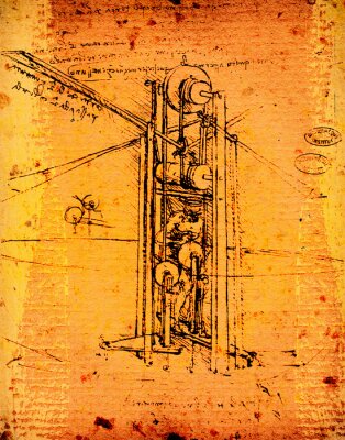 Poster Leonardo's techniek