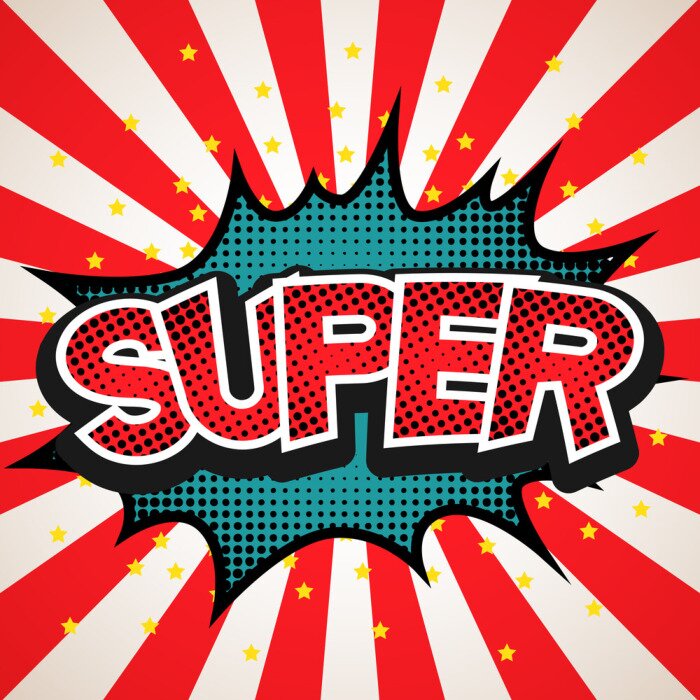 Poster Lettertype in stripboekstijl