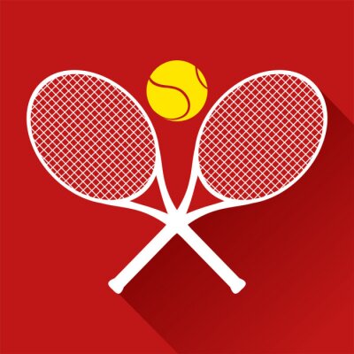 Poster leuk tennis icon