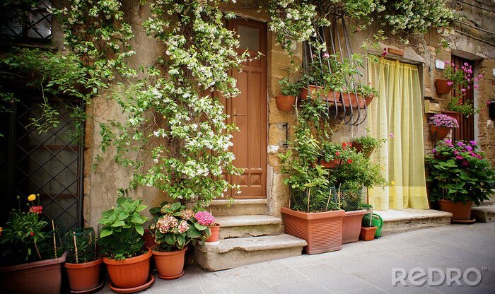 Poster leuke italiaanse straat