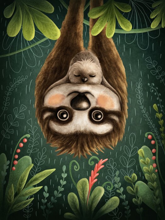 Poster Leuke luiaards