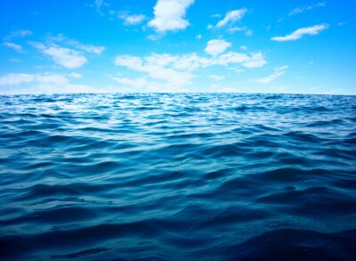 Poster Licht turbulente zeeoppervlakte