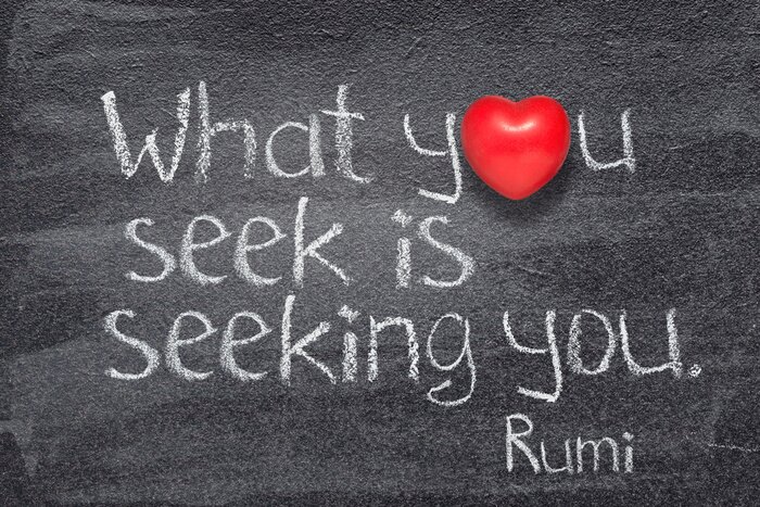 Poster Liefde citaat op bord