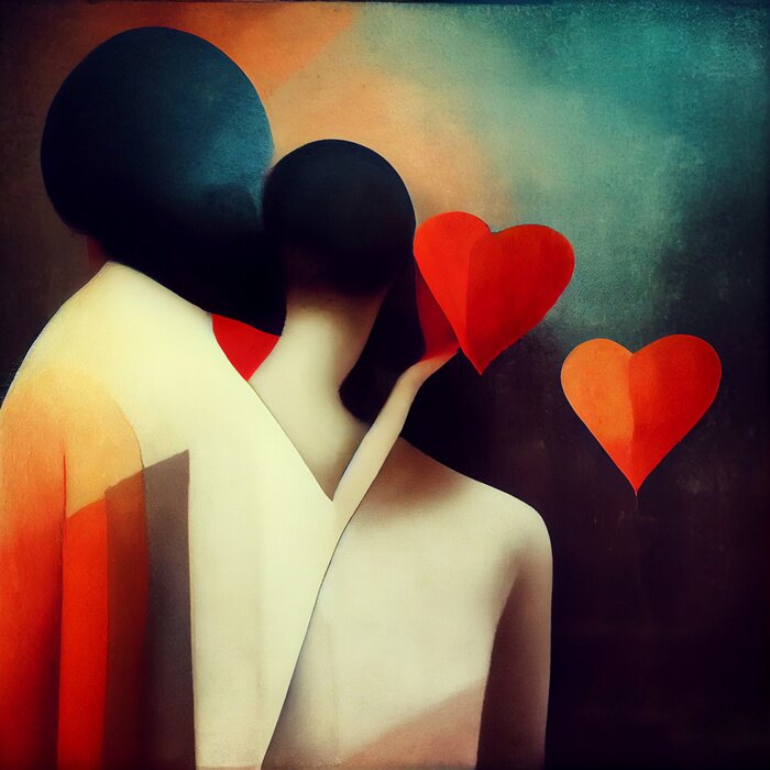 Poster liefde metafoor