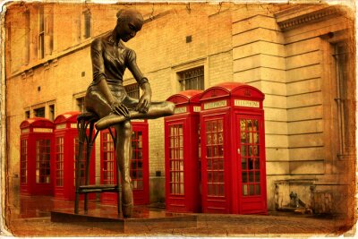 Londen en het standbeeld van de danser