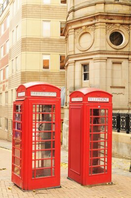 Poster Londen en klassieke telefooncellen