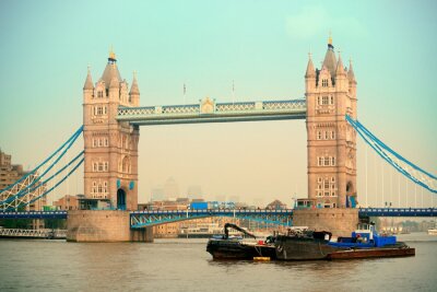 Poster Londense architectuur en Tower Bridge
