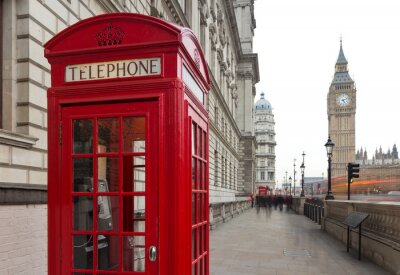 Poster Londense telefooncel Telefoon