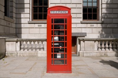 Poster London Red Box-telefooncel