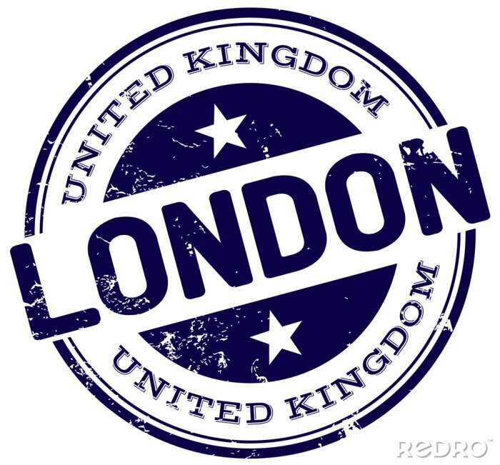 Poster london stamp