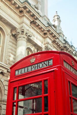 Poster London Telefoon rode telefooncel