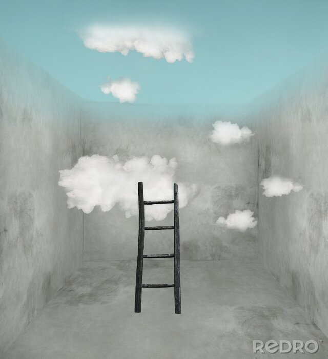 Poster Lucht en de wolken in de kamer