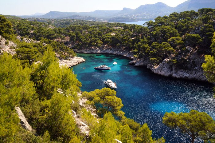 Poster Lucht rivierlandschap