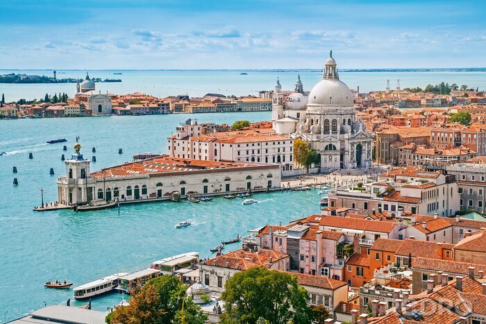 Poster Luchtfoto panorama van Venetië Italia