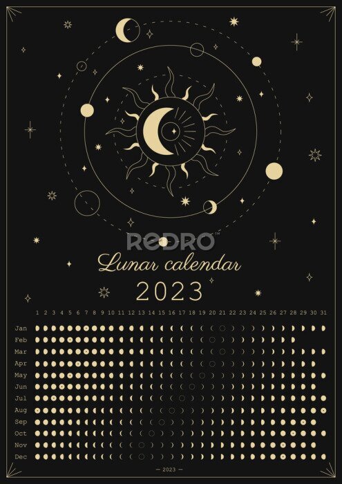 Poster Maankalender 2023