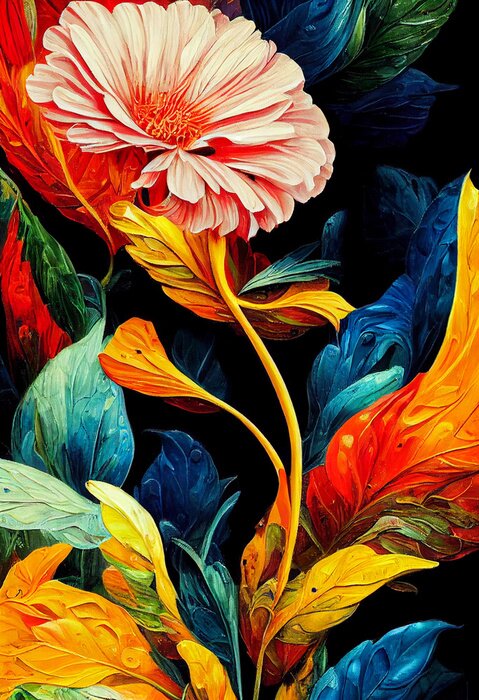 Poster Magische mysterieuze bloem