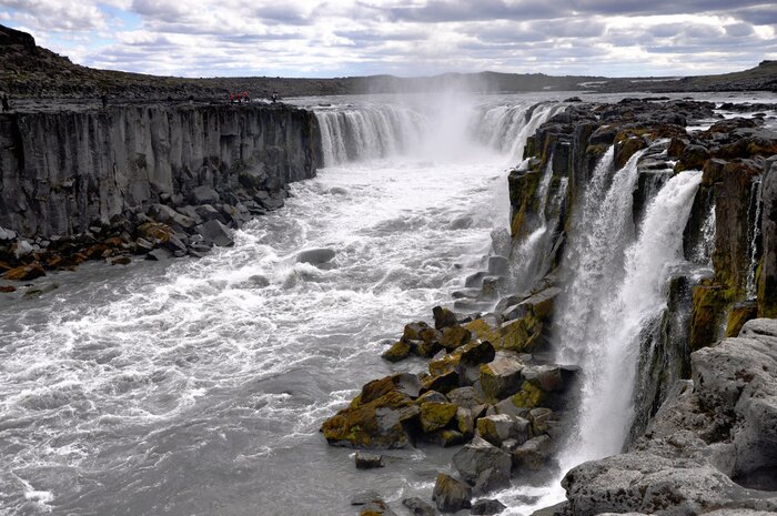 Poster Majestueuze watervallen in Selfoss