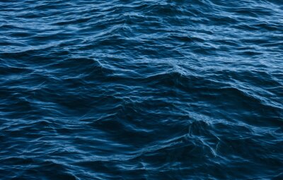Poster Marineblauwe kleur van de zee