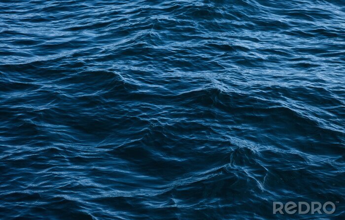 Poster Marineblauwe kleur van de zee