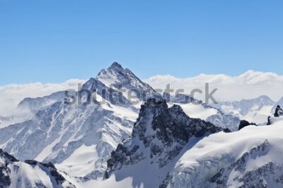 Poster Matterhorn in winterlandschap