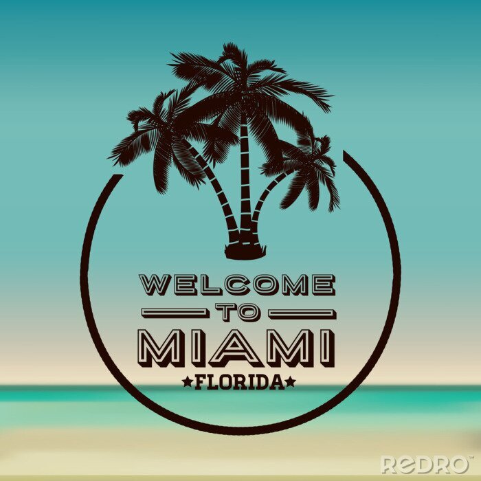 Poster Miami ontwerp