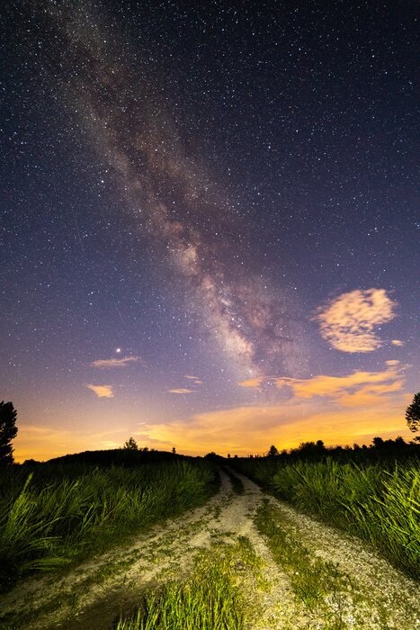 Poster Milky Way in Dark Sky