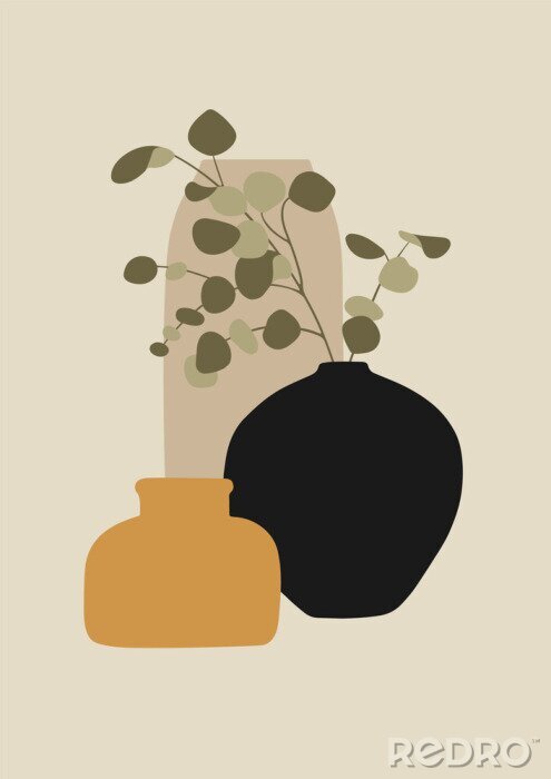 Poster Minimalistische afbeeldingen van planten
