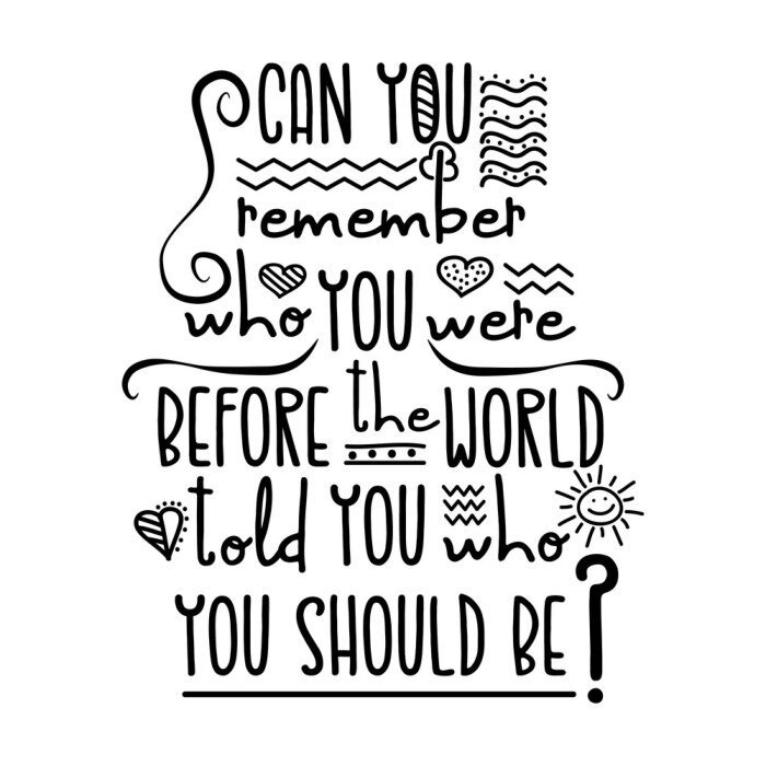 Poster Minimalistische vraagbelettering