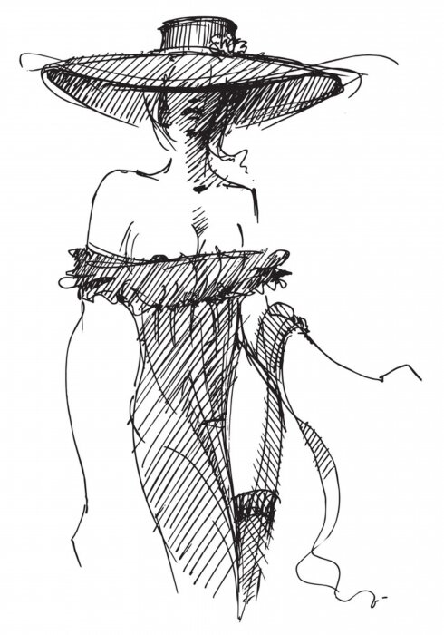 Poster Modeontwerp schets