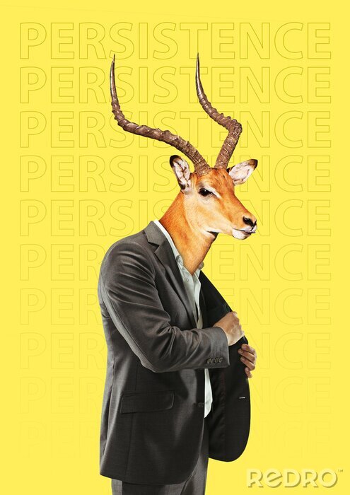 Poster Modern design. Contemporary art collage.