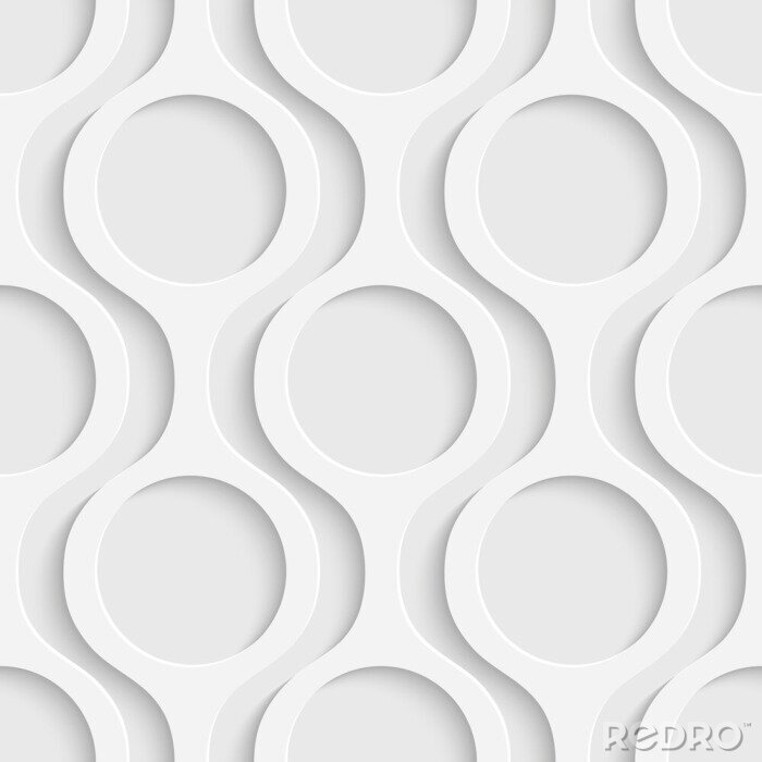 Poster Modern geometrisch patroon met cirkels