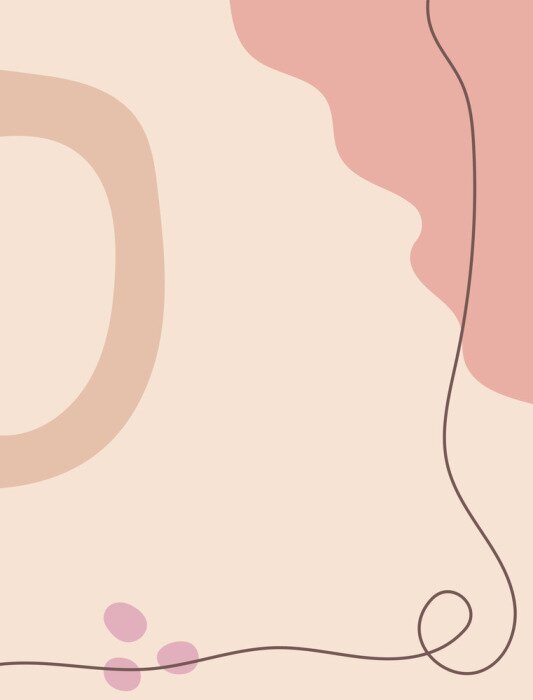 Poster Modern vertical background with abstract shapes. Vector illustration drawn by hand.