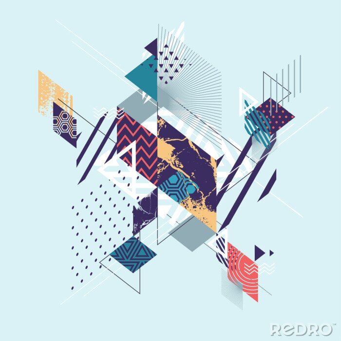 Poster Moderne 3D abstractie