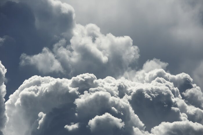 Poster Moment of cloud over sky, on cloudy day.